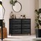 Sorbus 6 Drawers Dresser- Storage Unit with Steel Frame, Wood Top, Fabric Bins - for Bedroom, Closet, Office and more